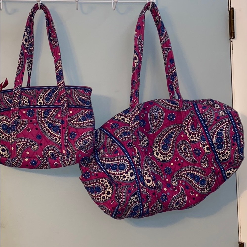 Vera Bradley duffel bag and matching purse